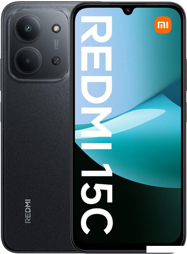 Телефон Xiaomi Redmi 15C 4G 4GB/128GB международная версия (черный)