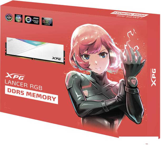 Оперативная память ADATA XPG Lancer RGB 2x16ГБ DDR5 7200МГц AX5U7200C3416G-DCLARWH