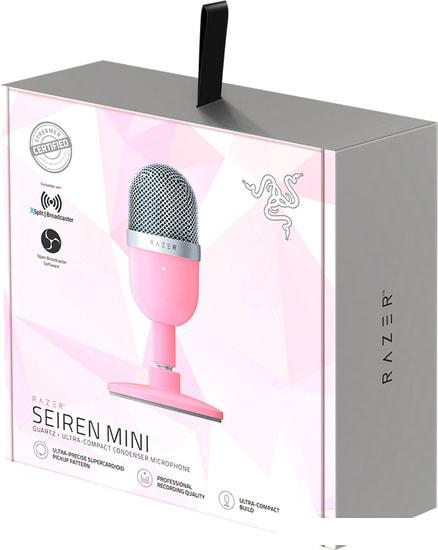 Проводной микрофон Razer Seiren Mini Quartz Pink