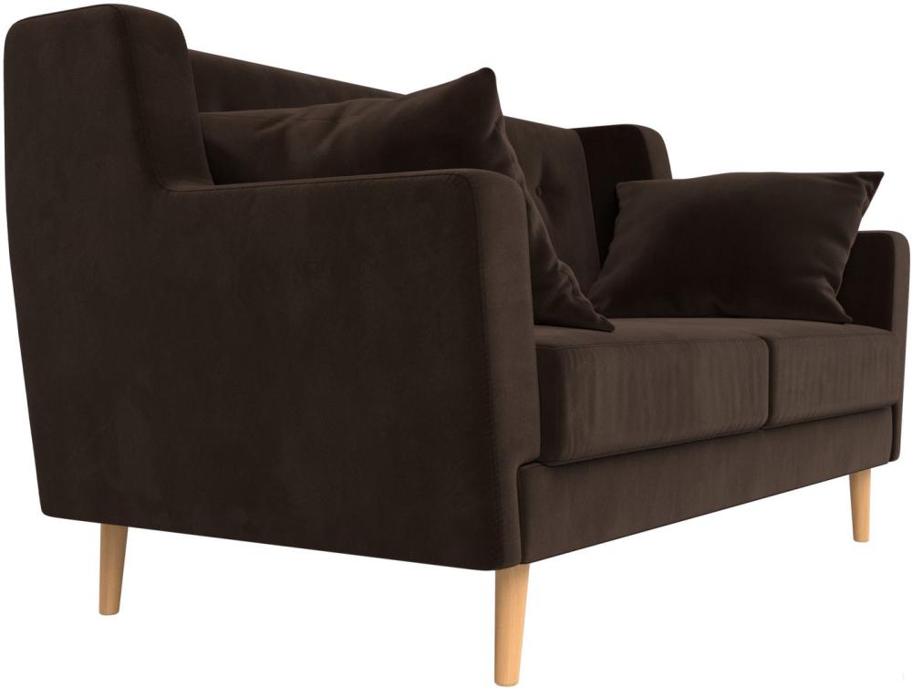 Диваны Лига диванов Брайтон 281 2-х местная 108926 (микровельвет, коричневый)