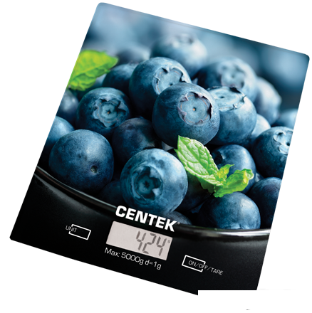 Кухонные весы CENTEK CT-2462 (голубика)