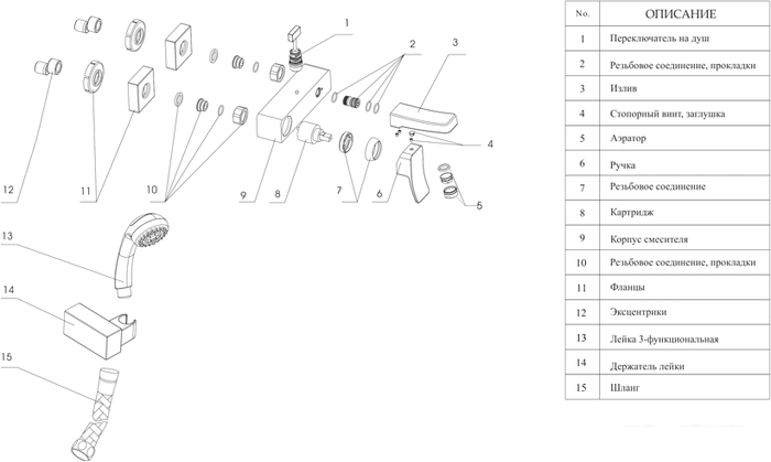 Смесители Wasserkraft Aller 1061