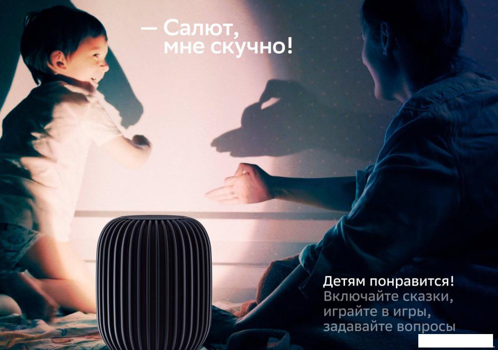 Умная колонка Sber SberBoom (лунный серый)