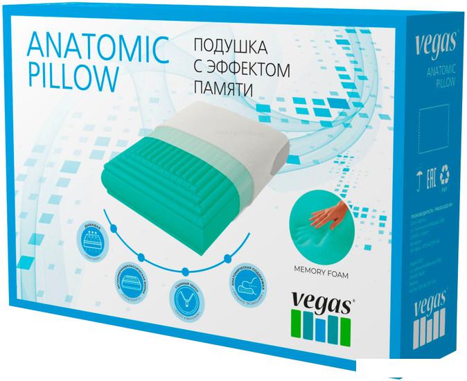 Ортопедическая подушка Vegas Medium Wave 37x60