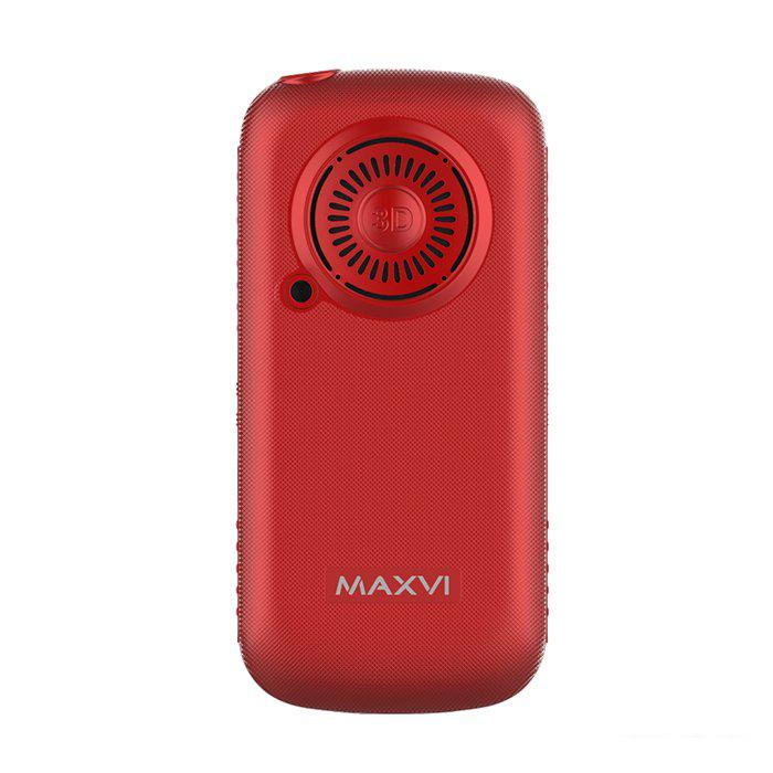 Кнопочный телефон Maxvi B5ds (красный)