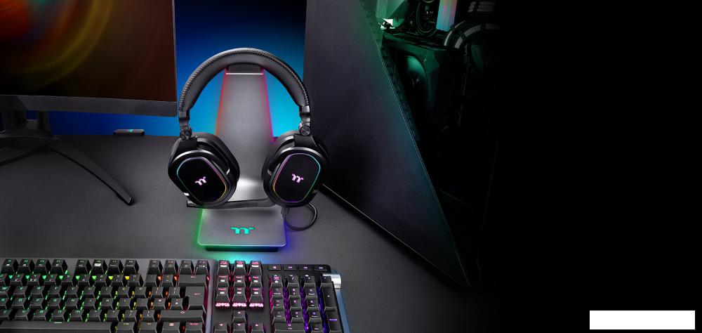 Аксессуары для портативной аудиотехники Thermaltake Argent HS1 RGB