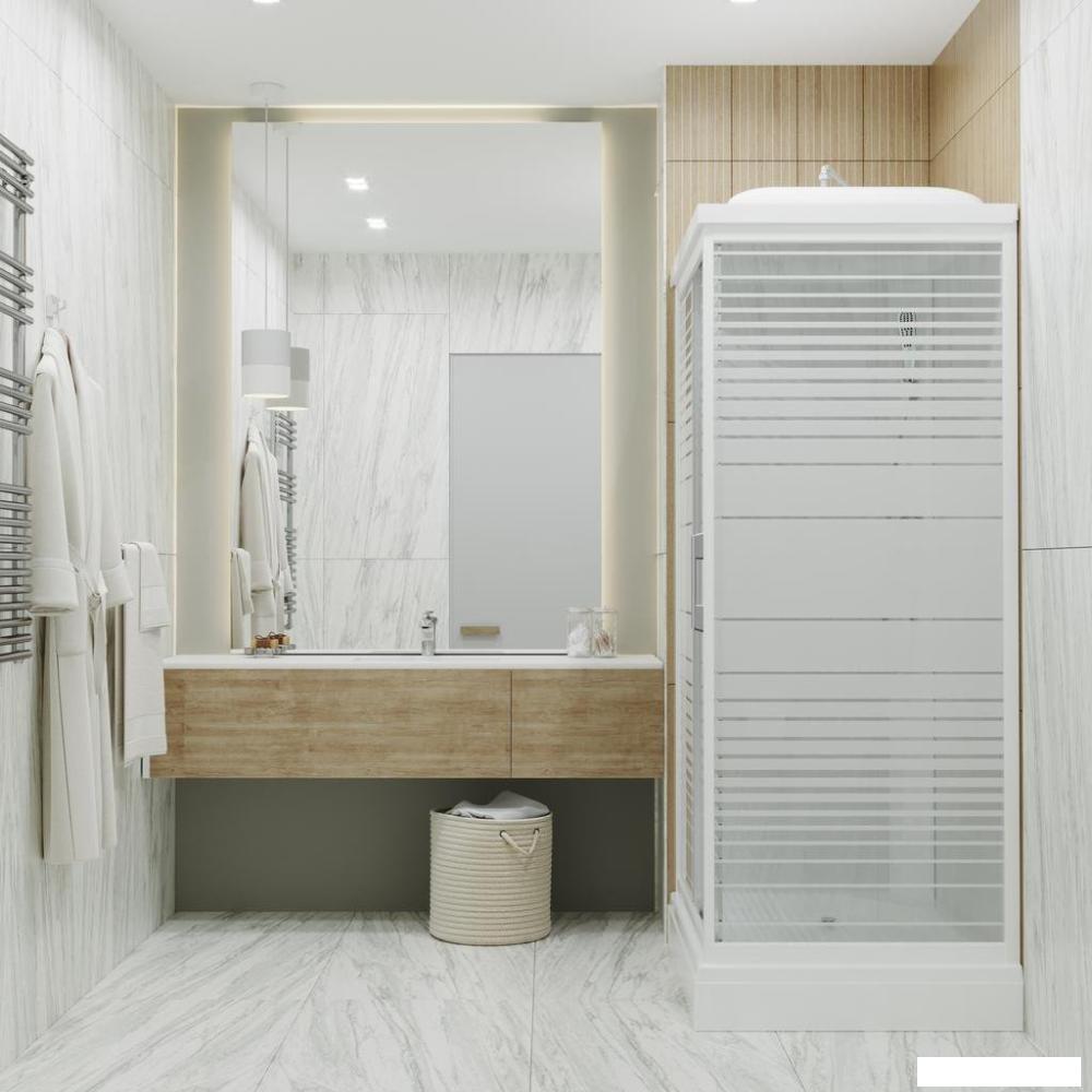 Душевые кабины Triton Квадро 100x80 А Полосы, ДН4