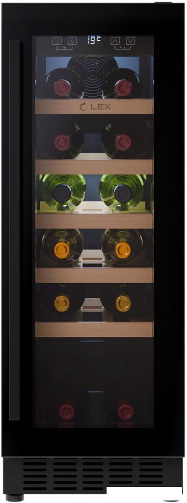 Винный шкаф LEX LWD3020BL