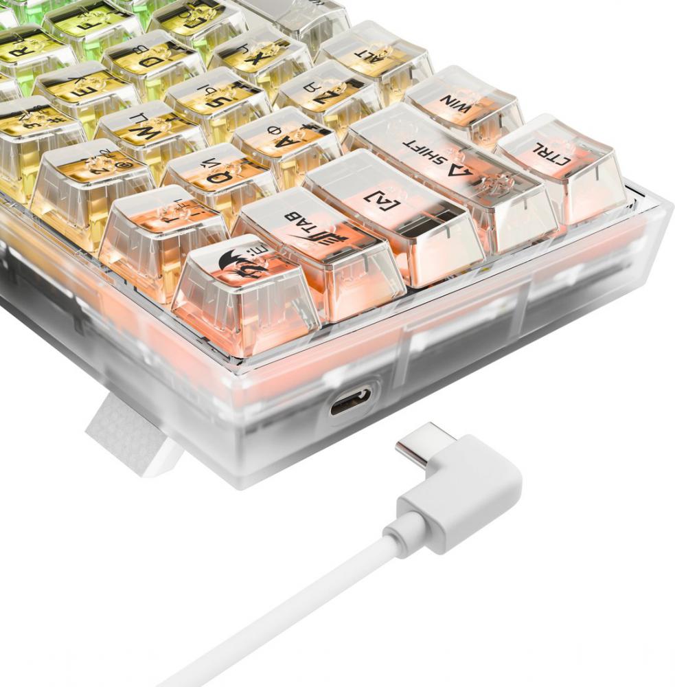 Клавиатура Redragon Fizz (прозрачный/белый)