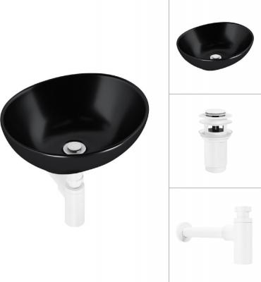 Умывальник Lauter 21652-A + клапан 21190W + сифон 21635W (белый матовый)
