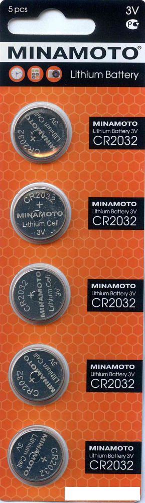 Батарейка Minamoto CR2032 5/card