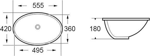 Умывальники Roxen Sopra 570140
