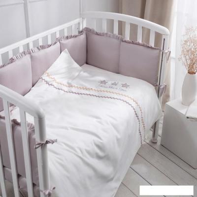 Постельное белье Perina Toys Sateen Collection ТСК6-01.1 6 предметов (серый)