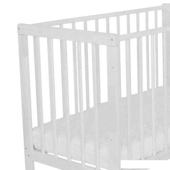 Классическая детская кроватка Pituso Tip-Top (колесо-качалка, белый)