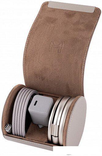 Беспроводное зарядное Magssory Disc Signature Edition 3 в 1 для Apple WCH033 (титановый)