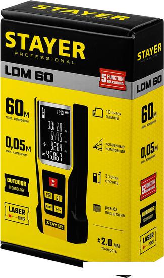 Лазерный дальномер Stayer Professional LDM60 34957