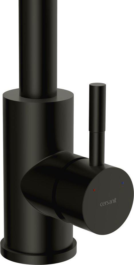 Смесители Cersanit Como однорычажный с п-образным изливом 68246 (черный)