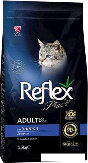 Корма для кошек Reflex Plus Adult Salmon 15 кг