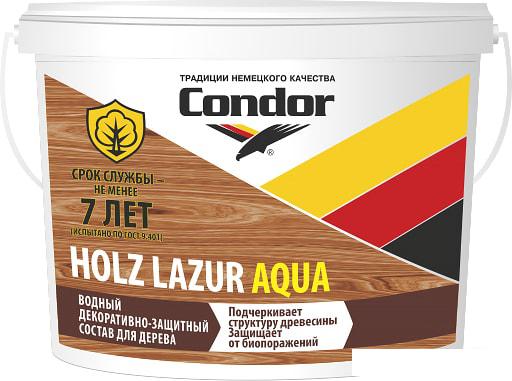 Пропитка Condor Holz Lazur Aqua (9 кг, белый)