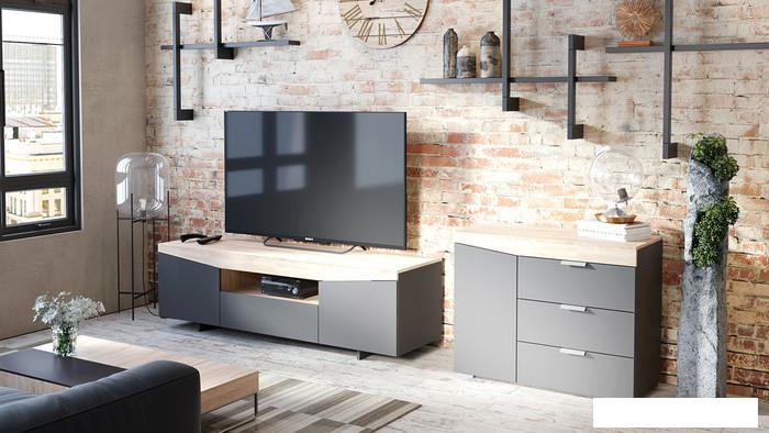 Комоды, тумбы Трия Тип 1 (дуб сонома/графит серый)