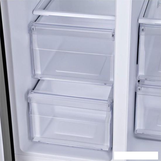 Холодильник side by side Hyundai CS6503FV (черное стекло)