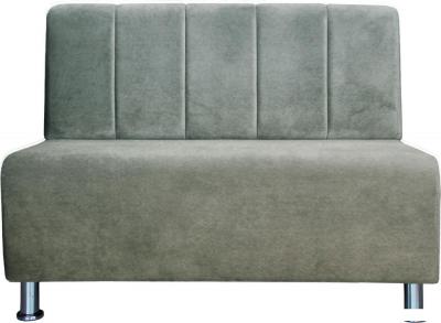 Диваны Brioli РудиП двухместный (микровелюр, В8 светло-серый)