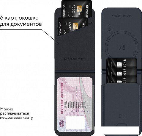 Кредитница Magssory Geotag Magnetic Blue ACL003b