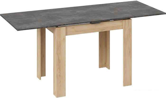 Кухонный стол Трия Промо тип 3 (дуб крафт золотой/ателье темное)