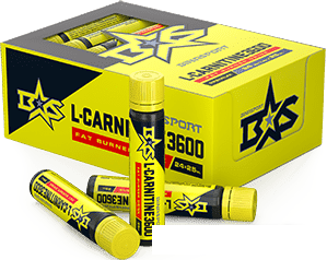 BCAA, аминокислоты, предтренировочные комплексы и жиросжигатели Binasport L-Carnitine 3600мг (24шт, вишня)