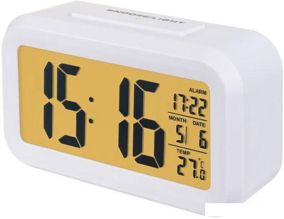 Настольные часы Perfeo Snuz PF-S2166 (белый)