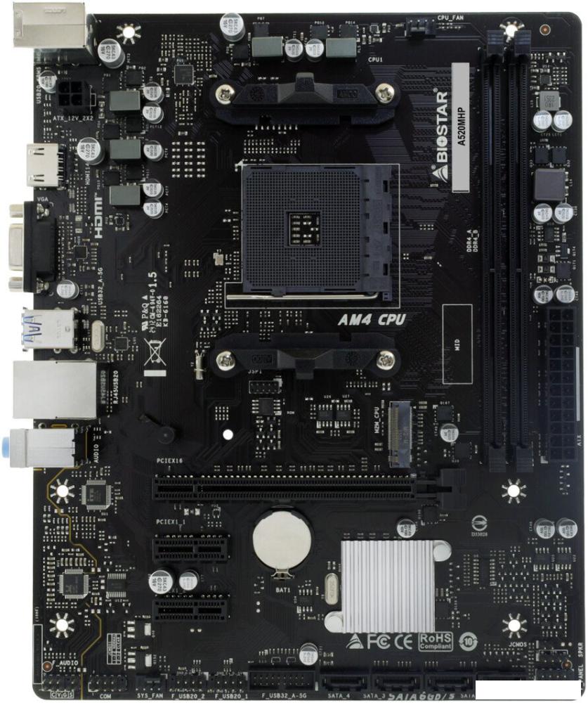 Материнская плата BIOSTAR A520MHP Ver. 6.0