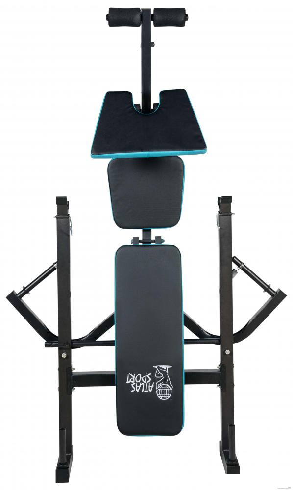 Силовая скамья Atlas Sport 1070 (черный/синий)