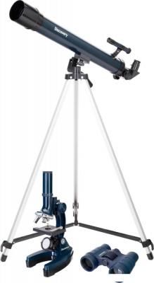 Детский микроскоп, телескоп, бинокль Levenhuk Discovery Scope 3 с книгой 77822