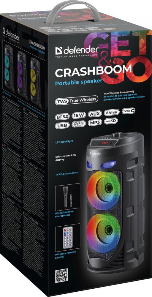 Беспроводная колонка Defender Crashboom