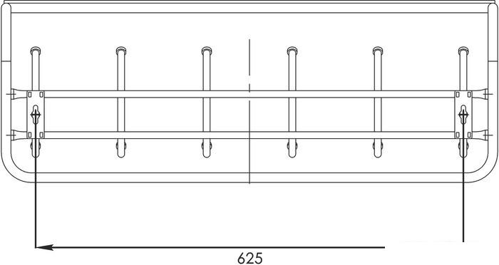 Вешалка для одежды ЗМИ 80 ВСП 7 (черный)