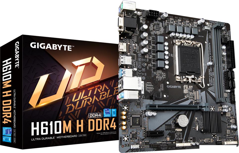 Материнская плата Gigabyte H610M H DDR4 (rev. 1.0)
