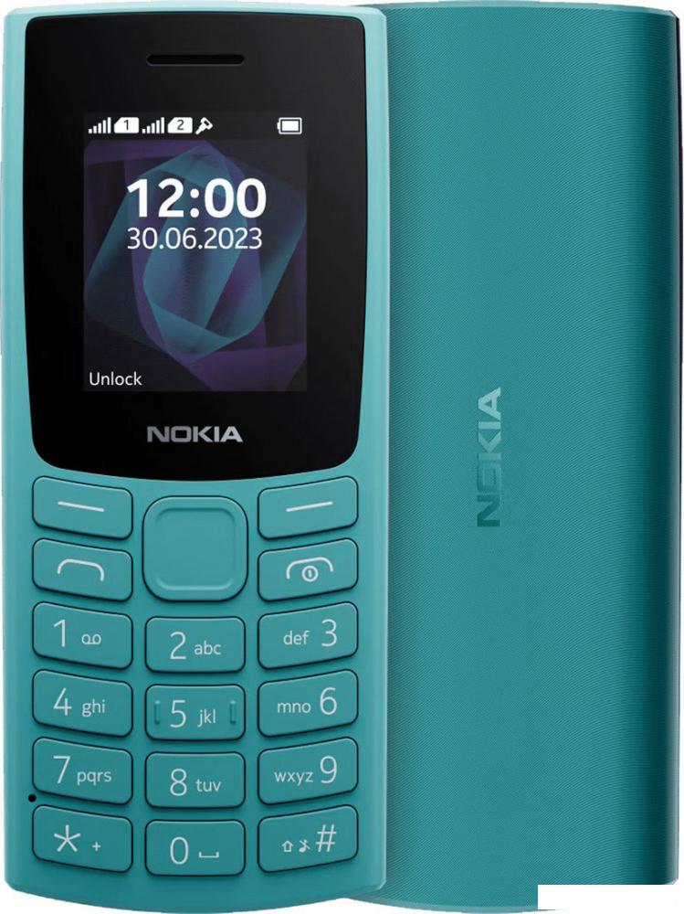 Кнопочный телефон Nokia 105 (2023) Dual SIM TA-1557 (бирюзовый) Кнопочный телефон Nokia 105 (2023) Dual SIM TA-1557 (бирюзовый)