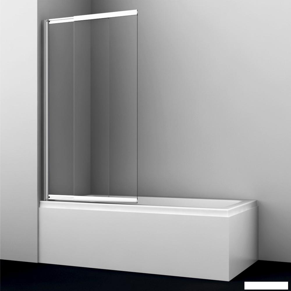 Стеклянная шторка для ванны Wasserkraft Main 41S02-100 WasserSchutz