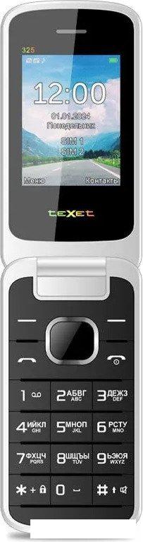Кнопочный телефон TeXet TM-325 (антрацит)