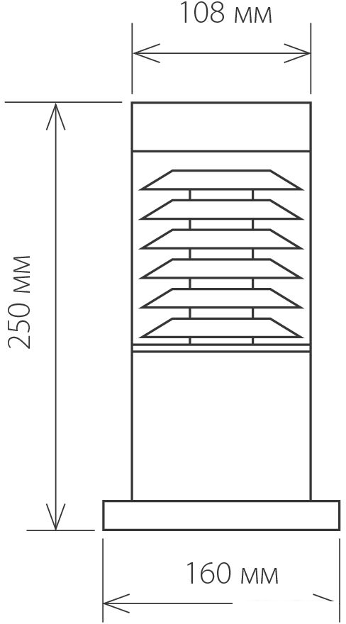 Садовый светильник Elektrostandard 1508 Techno (серый)
