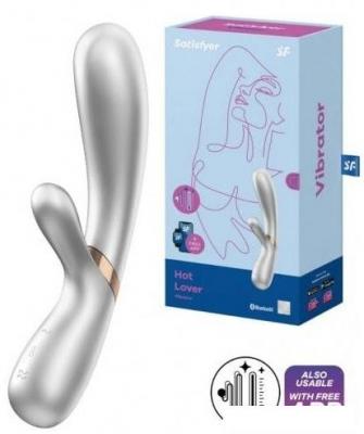Вибраторы, секс-игрушки и БДСМ-атрибутика Satisfyer Hot Lover с функцией нагрева (серебристый)