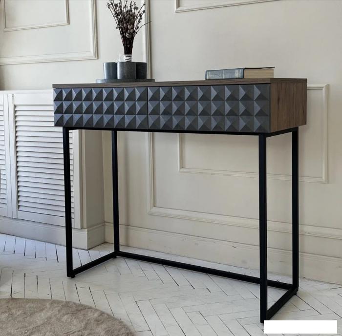 Журнальные столики и столы-трансформеры Shtabe Simple 7011 эко (графит/дуб веллингтон/черный)