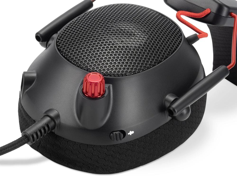 Наушники Оклик HS-L305G (черный/красный)