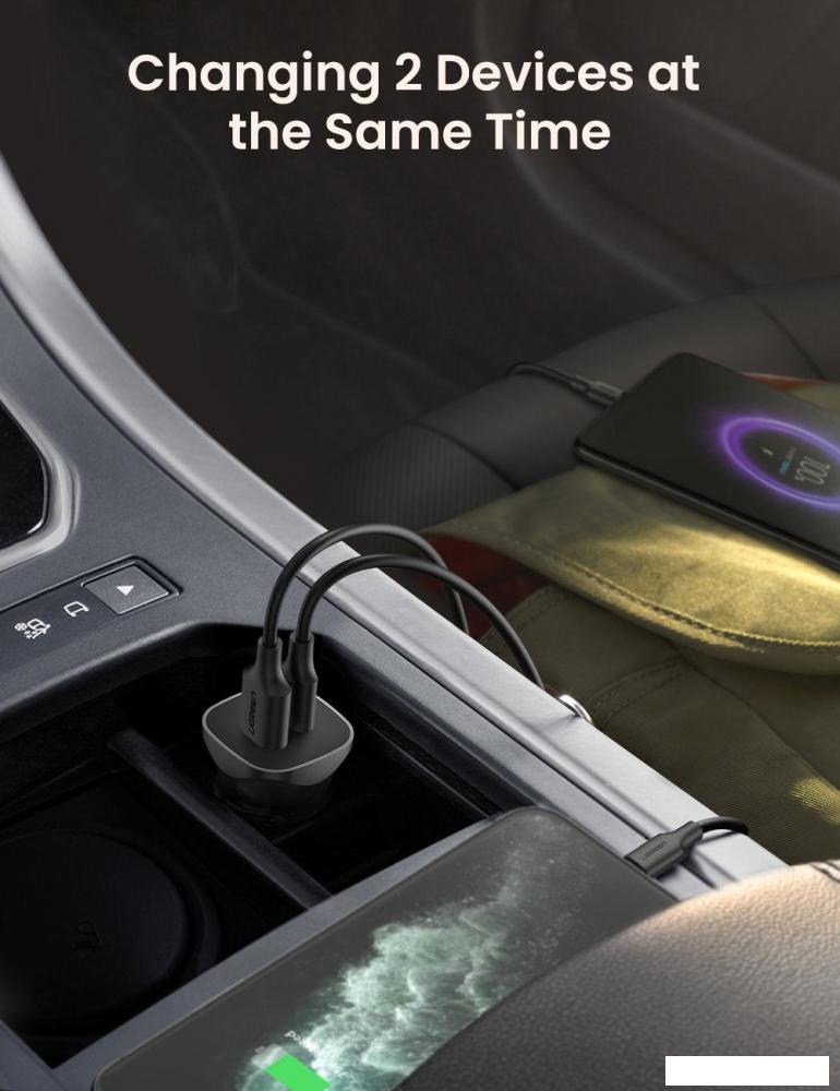 Автомобильное зарядное Ugreen CD130 30780 Автомобильное зарядное Ugreen CD130 30780