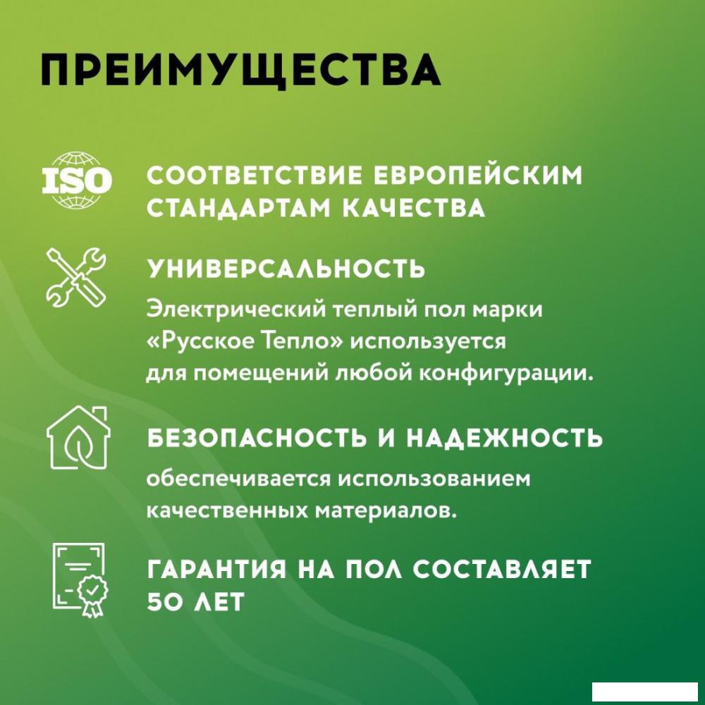 Нагревательный мат Русское тепло РТ-800-5.00 2285215