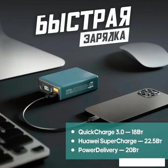 Внешний аккумулятор Olmio QX-10 10000mAh (темно-зеленый)