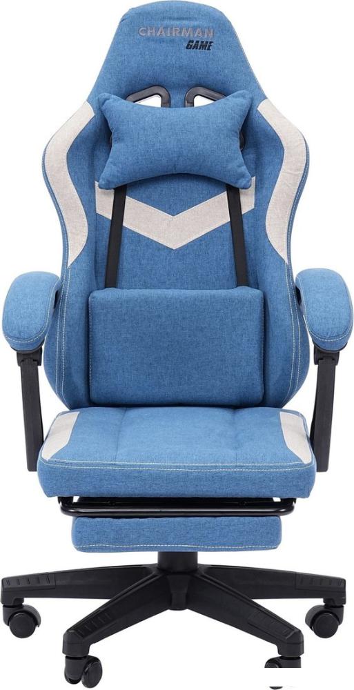 Игровое (геймерское) кресло CHAIRMAN CH26 (ткань, голубой/бежевый)