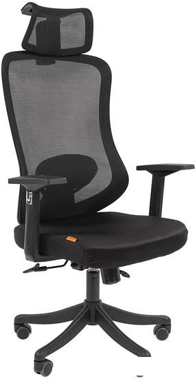 Офисные кресла и стулья CHAIRMAN CH563 (черный пластик/черный)