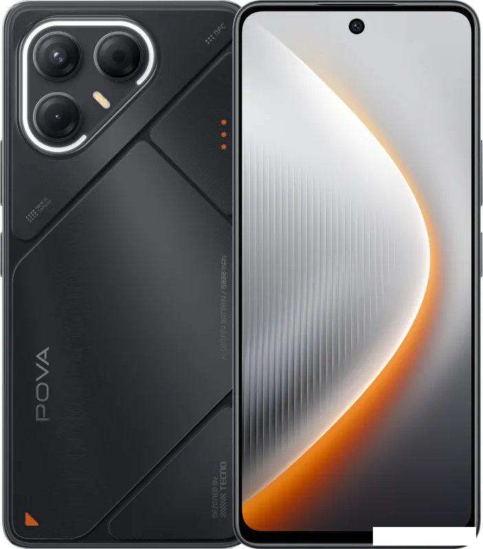 Телефон Tecno Pova 7 5G 8GB/256GB (графитовый черный)