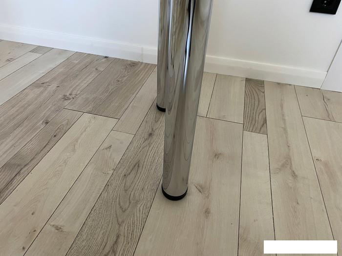 Кухонные столы и обеденные группы Senira Р-001-01 (белый глянец/хром)